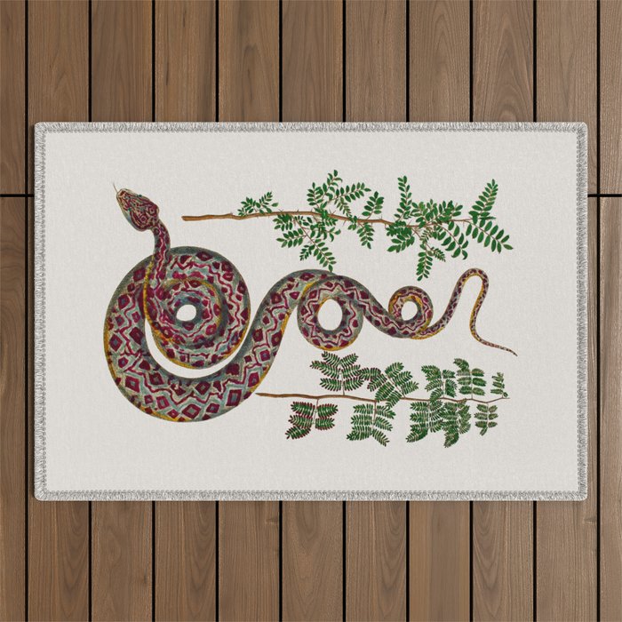 Mimosa Snake Seba Albertus Outdoor Rug Gallery Image 1