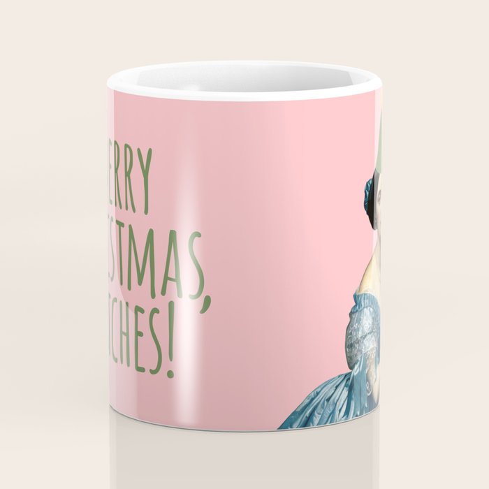 Merry Christmas, Bitches! - Ingres on Pink Coffee Mug Gallery Image 4