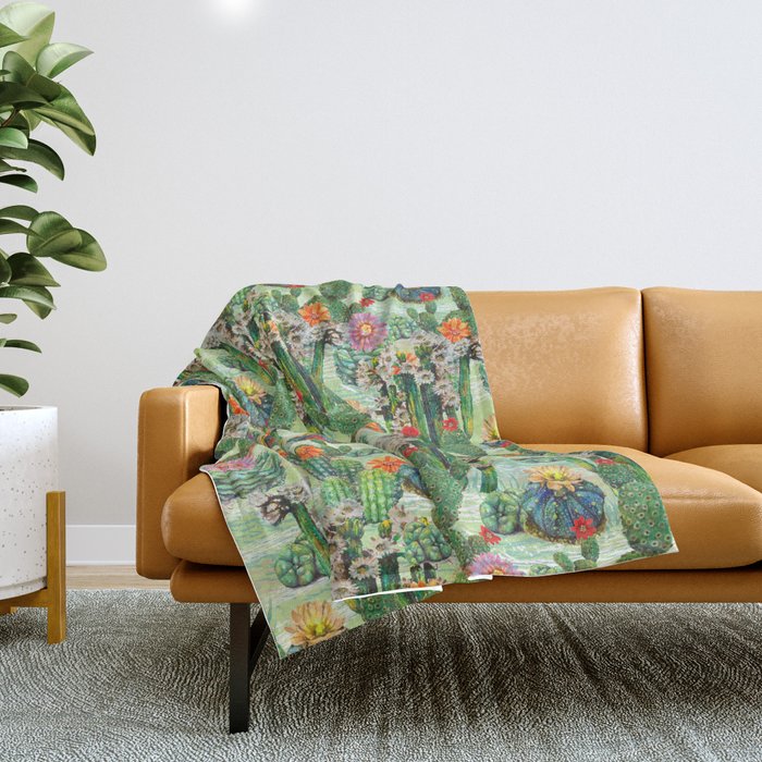 Cactus Desert - GBG Throw Blanket Gallery Image 1