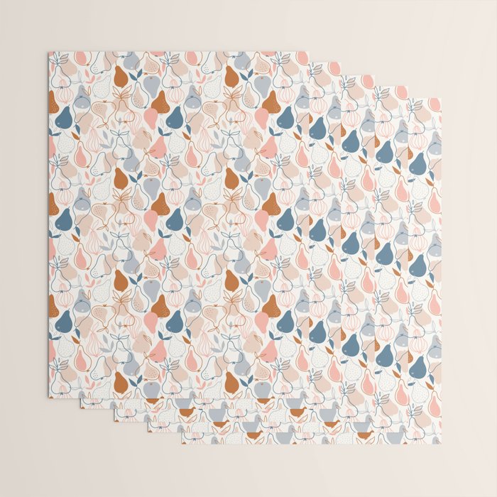 Pears in Scandinavian style Wrapping Paper Gallery Image 3