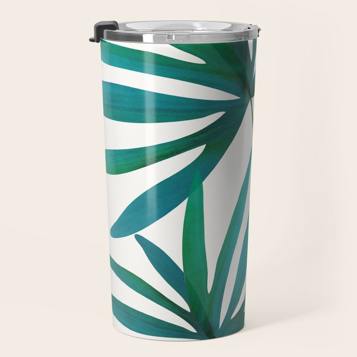 Fan Palm Bouquet Still Life Travel Mug Gallery Image 3