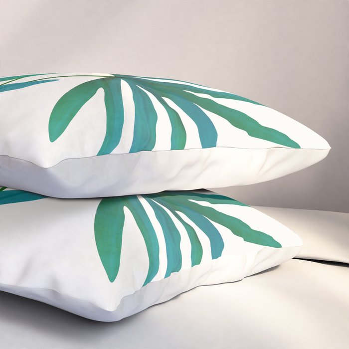 Fan Palm Bouquet Still Life Pillow Sham Gallery Image 3