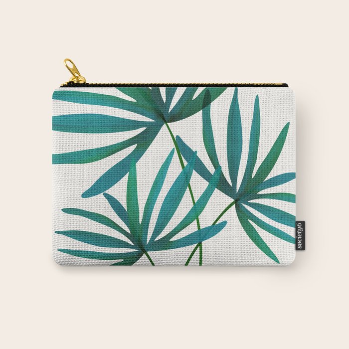 Fan Palm Bouquet Still Life Carry All Pouch Gallery Image 1