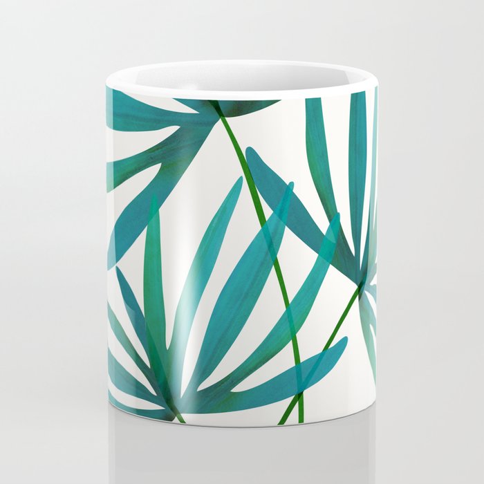 Fan Palm Bouquet Still Life Coffee Mug Gallery Image 4