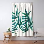 Fan Palm Bouquet Still Life Window Curtain Gallery Image 5
