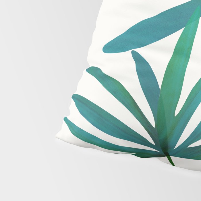 Fan Palm Bouquet Still Life Pillow Sham Gallery Image 4