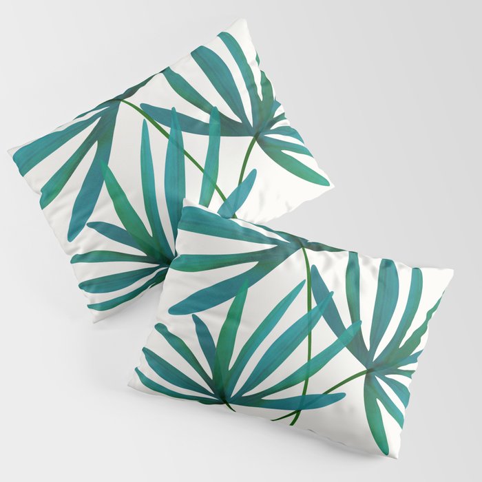 Fan Palm Bouquet Still Life Pillow Sham Gallery Image 3