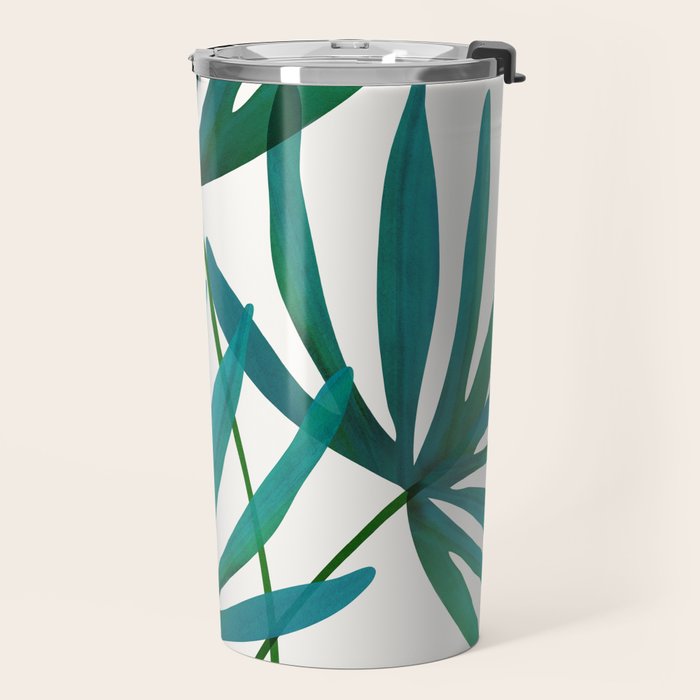 Fan Palm Bouquet Still Life Travel Mug Gallery Image 2