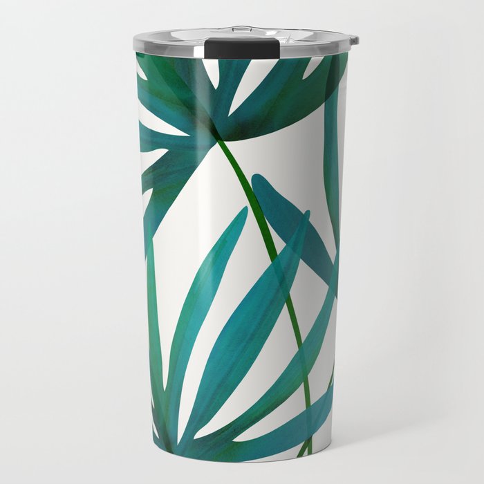 Fan Palm Bouquet Still Life Travel Mug Gallery Image 1