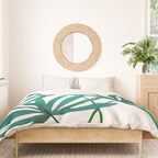 Fan Palm Bouquet Still Life Duvet Cover Gallery Image 3