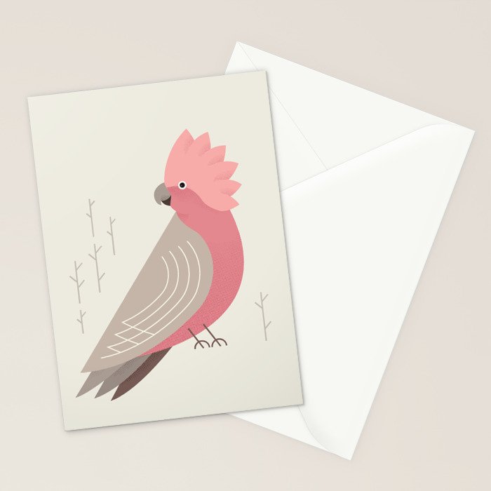 Galah, Bird of Australia Stationery Card Gallery Image 2