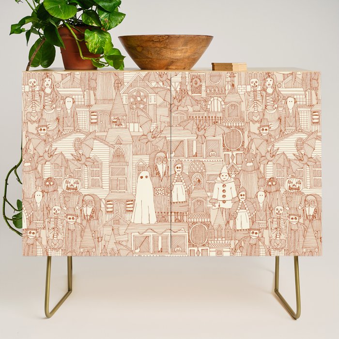vintage halloween rust ivory Credenza Gallery Image 1