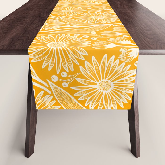 Saffron Coneflowers Table Runner Gallery Image 1