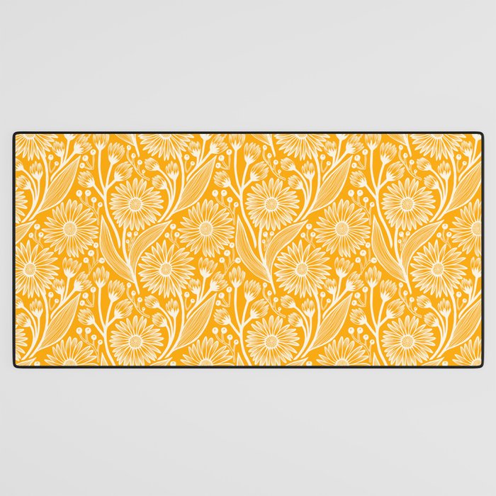 Saffron Coneflowers Desk Mat Gallery Image 3