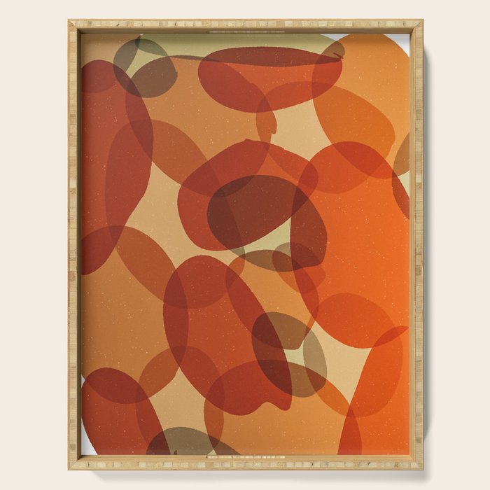 Soft Shapes Abstract #9 Serving Tray Gallery Image 1
