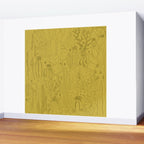 Cactus Scene in Green Wall Mural Gallery Image 2