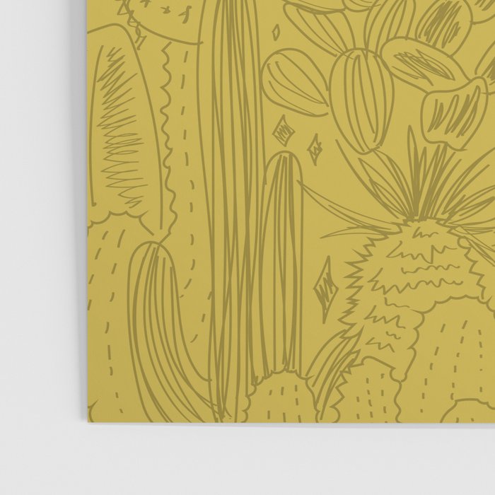 Cactus Scene in Green Poster Gallery Image 3