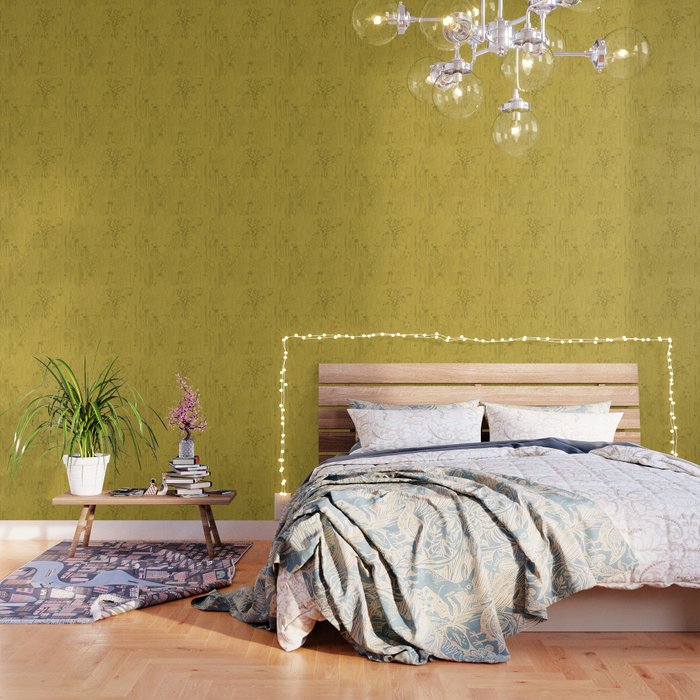 Cactus Scene in Green Wallpaper Gallery Image 3