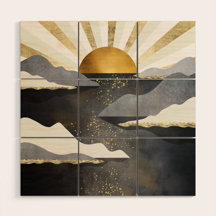 Metallic Dusk Wood Wall Art Gallery Image 1