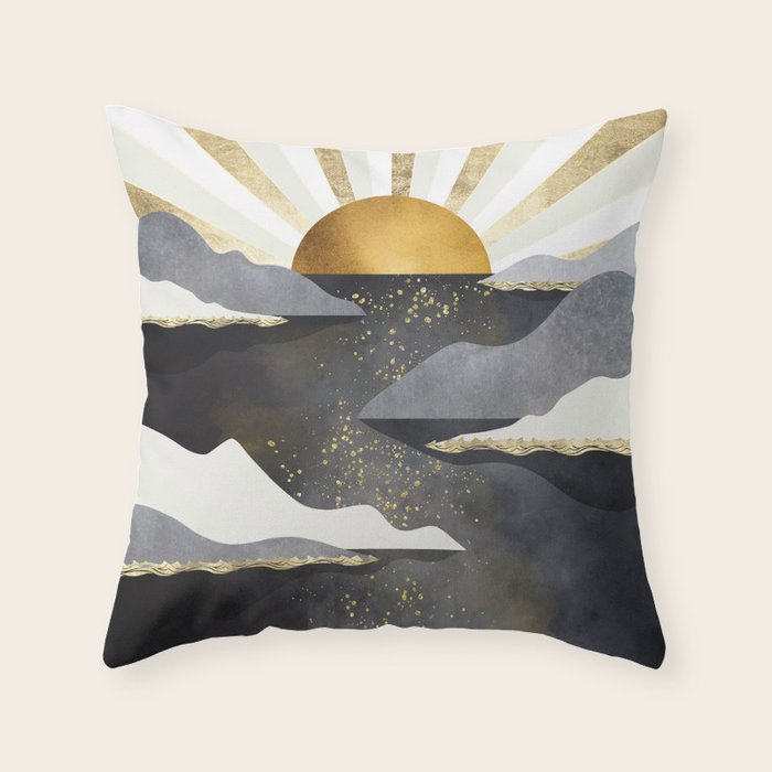 Metallic Dusk Throw Pillow Gallery Image 6