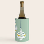 Cheerful little Christmas baubles mint Wine Chiller Gallery Image 3