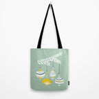 Cheerful little Christmas baubles mint Tote Bag Gallery Image 2