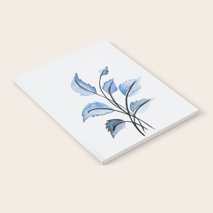 Blue leaves Notebook Gallery Image 1