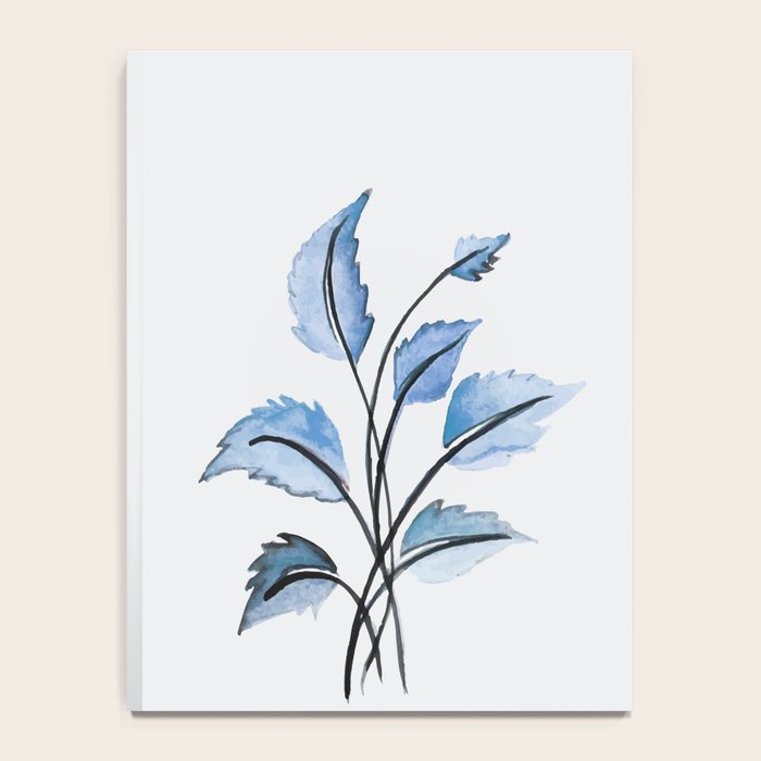 Blue leaves Notebook Gallery Image 4