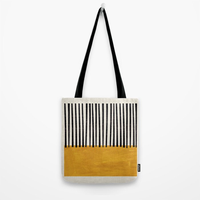 Sunshine Color Field Rothko Inspired Abstract Mid Century Modern Geometric Pattern Tote Bag Gallery Image 2