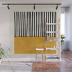 Sunshine Color Field Rothko Inspired Abstract Mid Century Modern Geometric Pattern Wall Mural Gallery Image 1