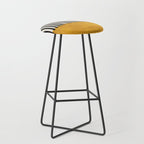 Sunshine Color Field Rothko Inspired Abstract Mid Century Modern Geometric Pattern Stool Gallery Image 1