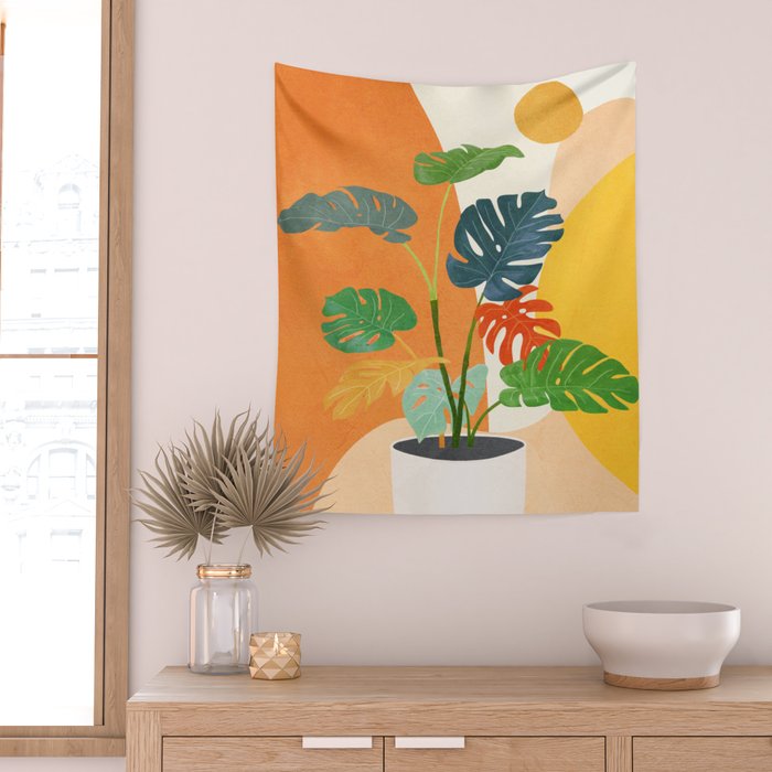 Colorful Branching Out 03 Wall Tapestry Gallery Image 2