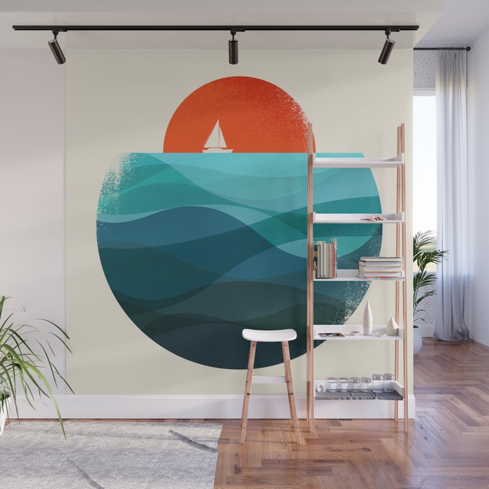 Deep blue ocean Wall Mural Gallery Image 1