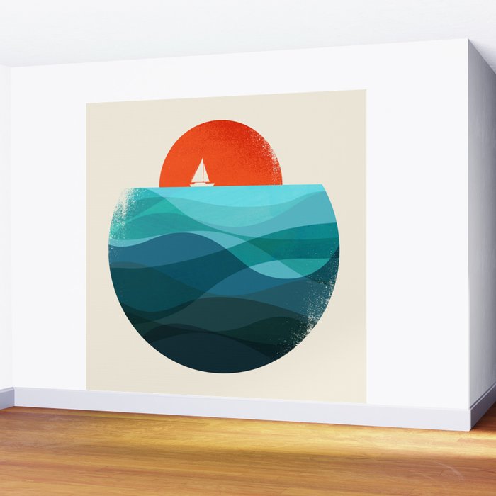 Deep blue ocean Wall Mural Gallery Image 2
