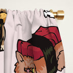 Sushi Persian Cat Window Curtain Gallery Image 2