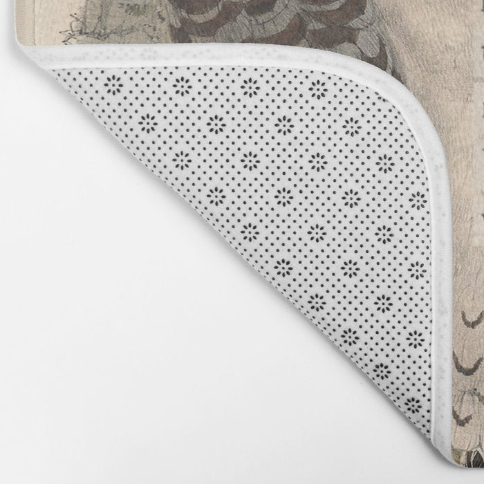 Bird Divinations: Snowy Owl (about: almanacofbirds.org) Bath Mat Gallery Image 2