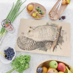 Bird Divinations: Snowy Owl (about: almanacofbirds.org) Cutting Board Gallery Image 2