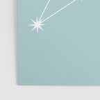 Leo Zodiac Star Constellation Line Art Pastel Teal Poster Gallery Image 3