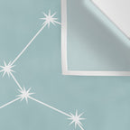 Leo Zodiac Star Constellation Line Art Pastel Teal Wall Tapestry Gallery Image 3