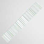 Natural Stripes Modern Minimalist Pattern in Light Sage Mint Green Table Runner Gallery Image 3