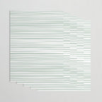 Natural Stripes Modern Minimalist Pattern in Light Sage Mint Green Wrapping Paper Gallery Image 3