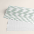 Natural Stripes Modern Minimalist Pattern in Light Sage Mint Green Wrapping Paper Gallery Image 2