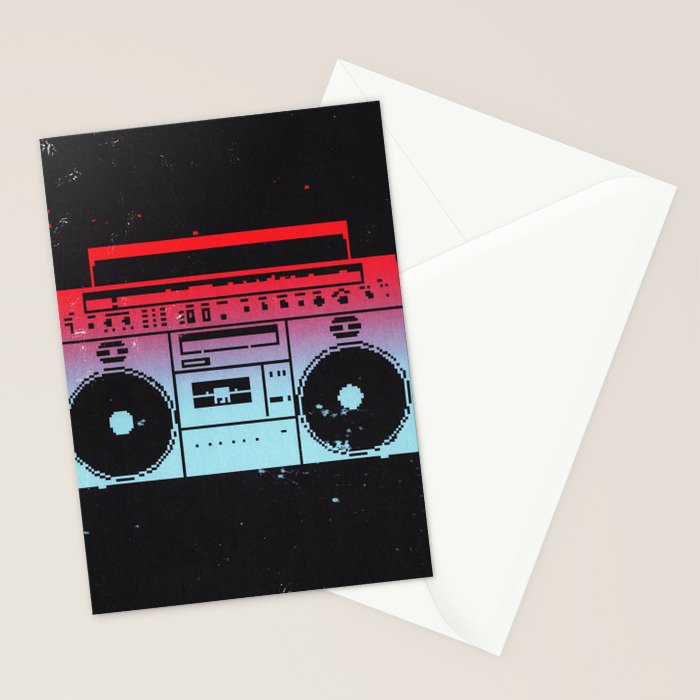 Boombox Stationery Card Gallery Image 2