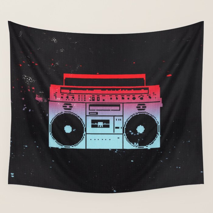 Boombox Wall Tapestry Gallery Image 1