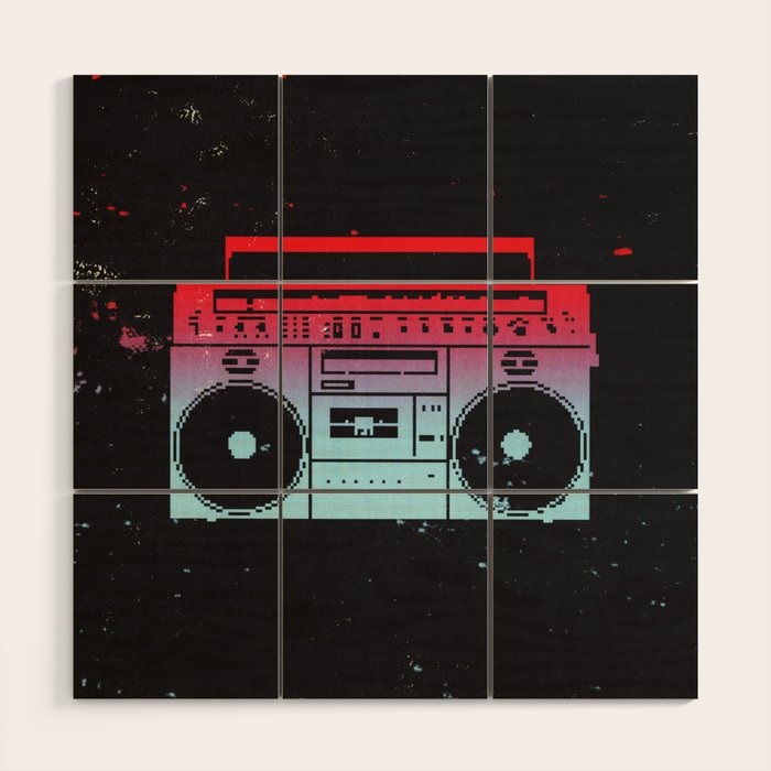 Boombox Wood Wall Art Gallery Image 1