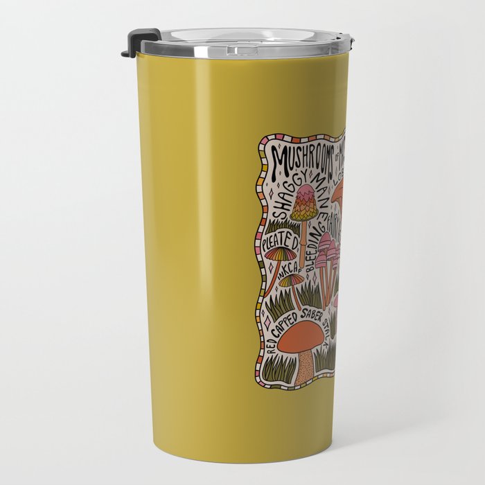 Mushrooms of Massachusetts Travel Mug Gallery Image 3