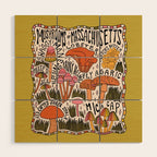 Mushrooms of Massachusetts Wood Wall Art Gallery Image 1