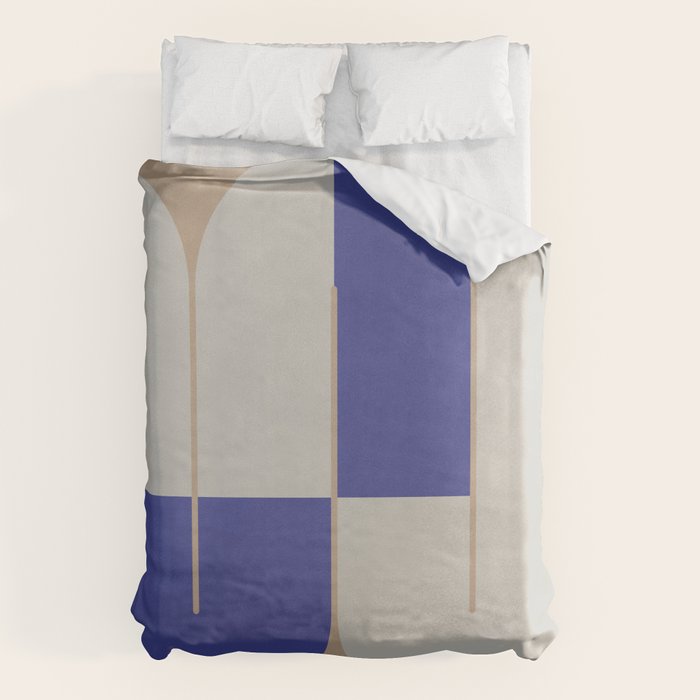 Modern geometric shapes 16 Duvet Cover Gallery Image 1