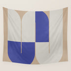 Modern geometric shapes 16 Wall Tapestry Gallery Image 4