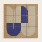 Modern geometric shapes 16 Wood Wall Art Gallery Image 1